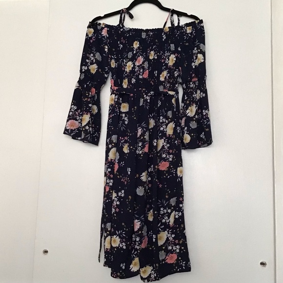 Smukke girl jumpsuit 3/4 bell sleeve flowered. - Picture 2 of 12